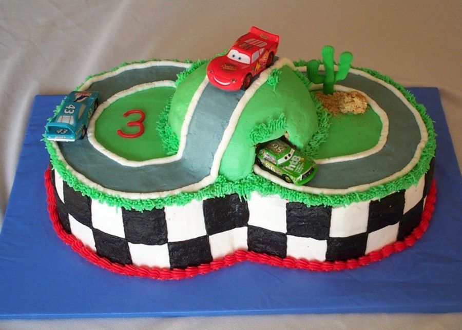 Figure 8 Race Car Track Cake