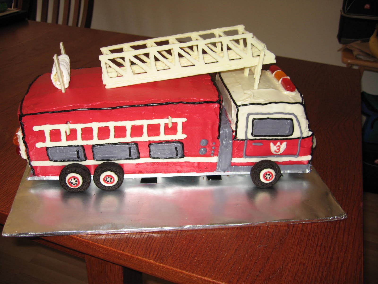 Fire Truck Cake