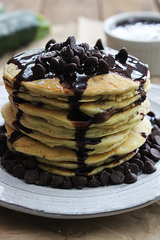 Fluffy Chocolate Chip Pancakes