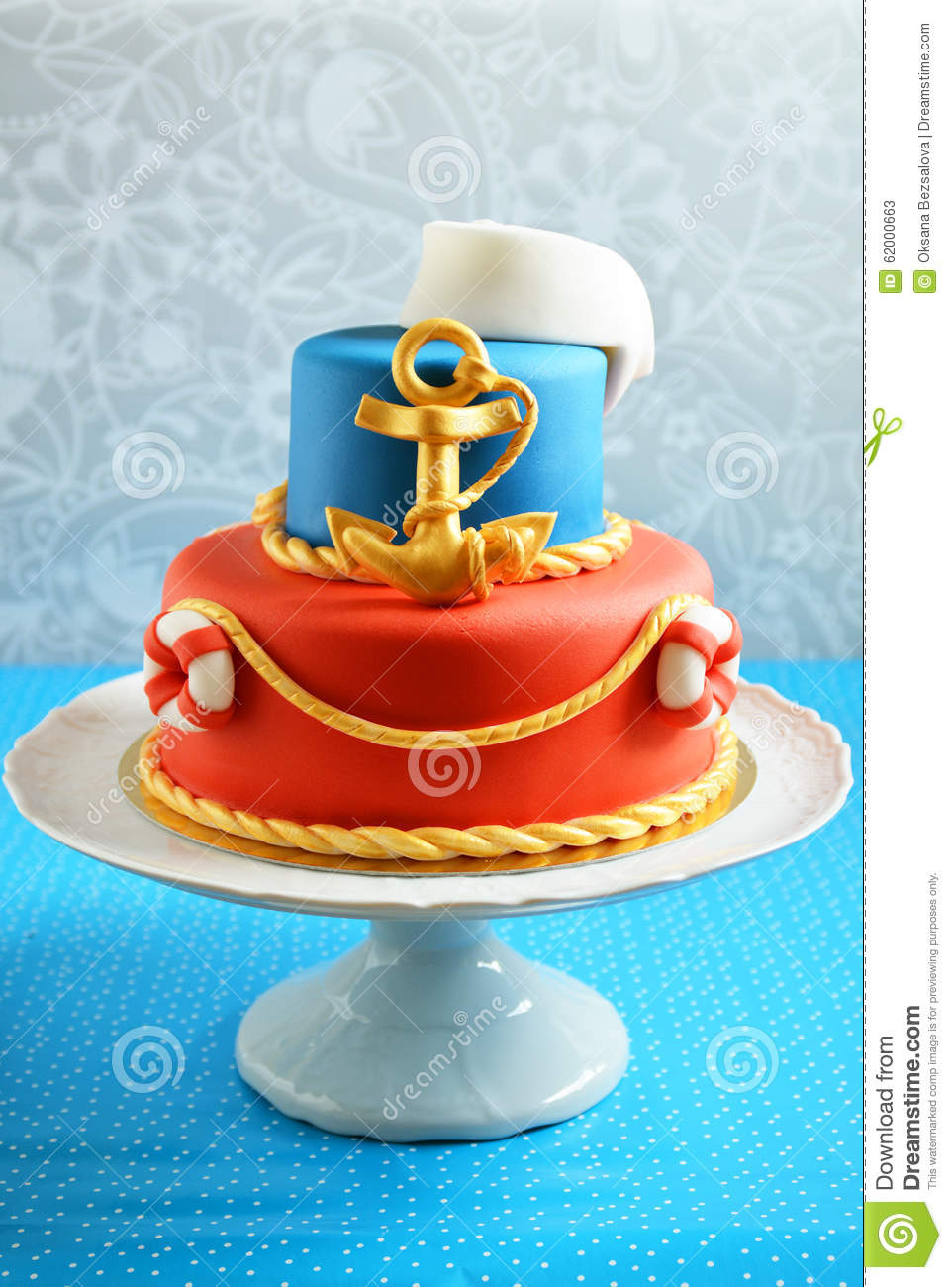 Fondant Birthday Cakes Marines