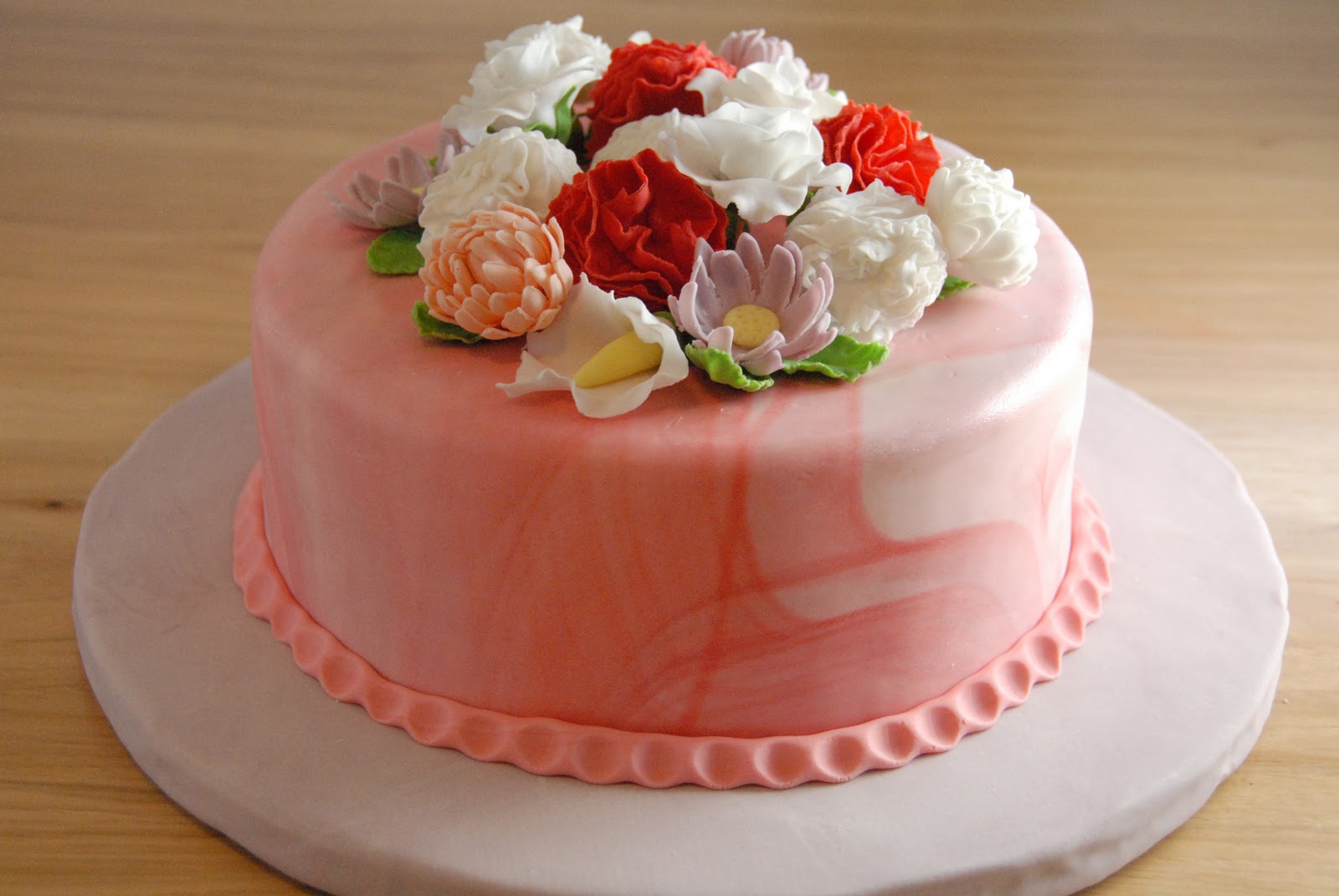 Fondant Flower Cake