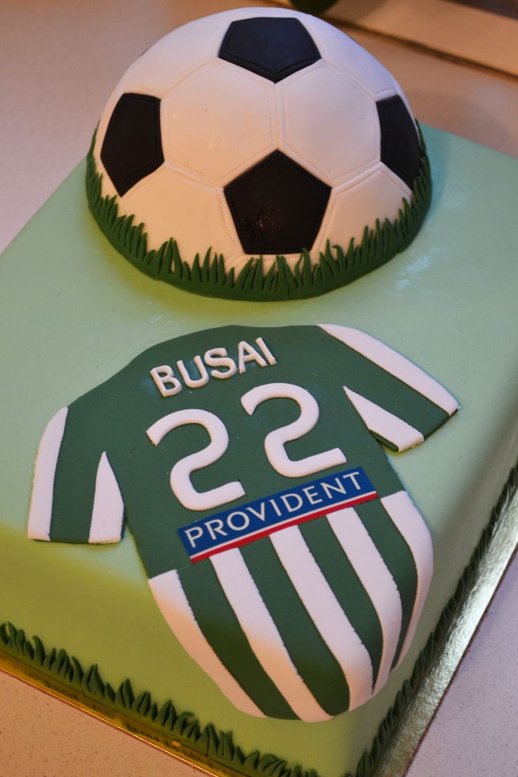 Fondant Soccer Birthday Cake