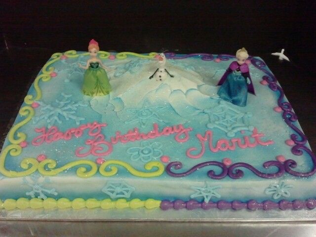 Frozen Themed Half Sheet Cakes