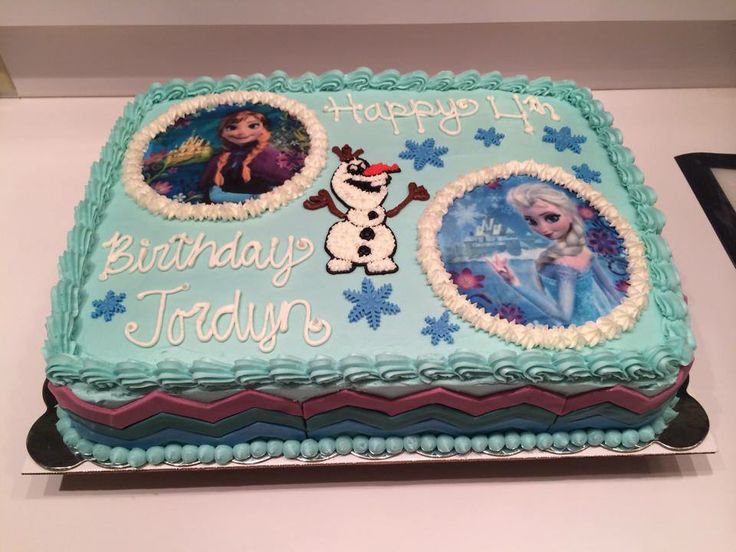 Frozen Themed Sheet Cake