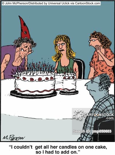 Funny Old Lady Birthday Cartoons