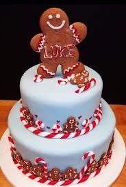 Gingerbread Christmas Birthday Cake