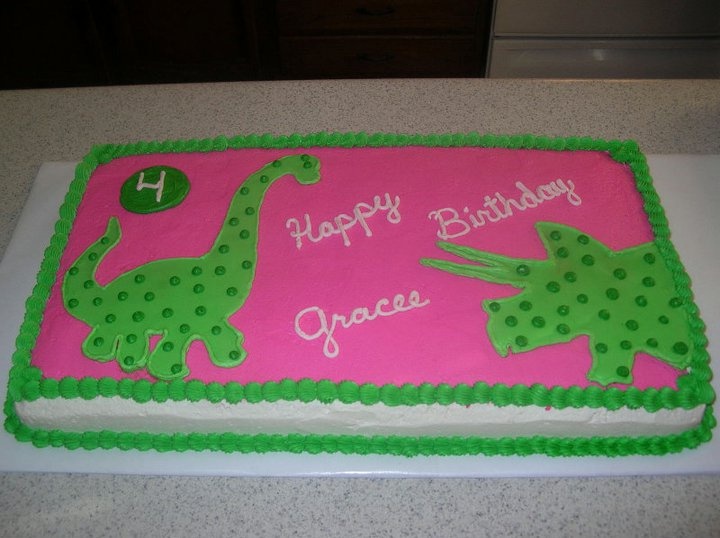 Girl Dinosaur Cake