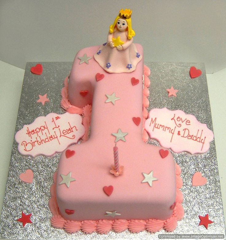 Girls 1st Birthday Cake