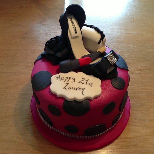 Girls 21st Birthday Cake