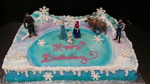 Half Sheet Birthday Cake Frozen