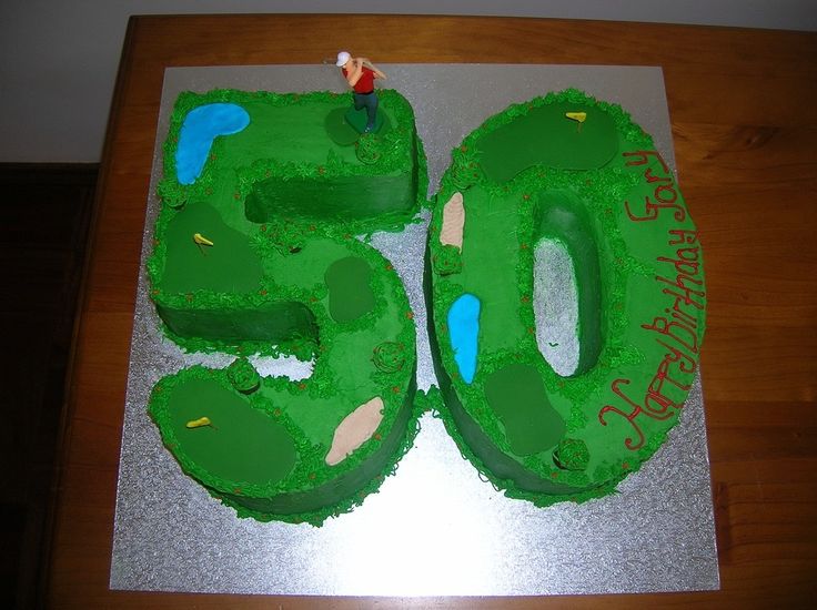 Happy 50th Birthday Golf Cake