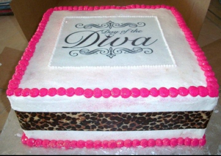 Happy Birthday Diva Cake