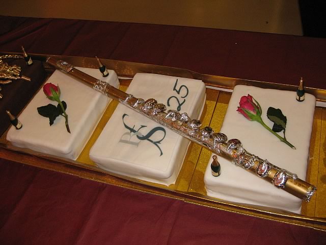 Happy Birthday Flute Cake