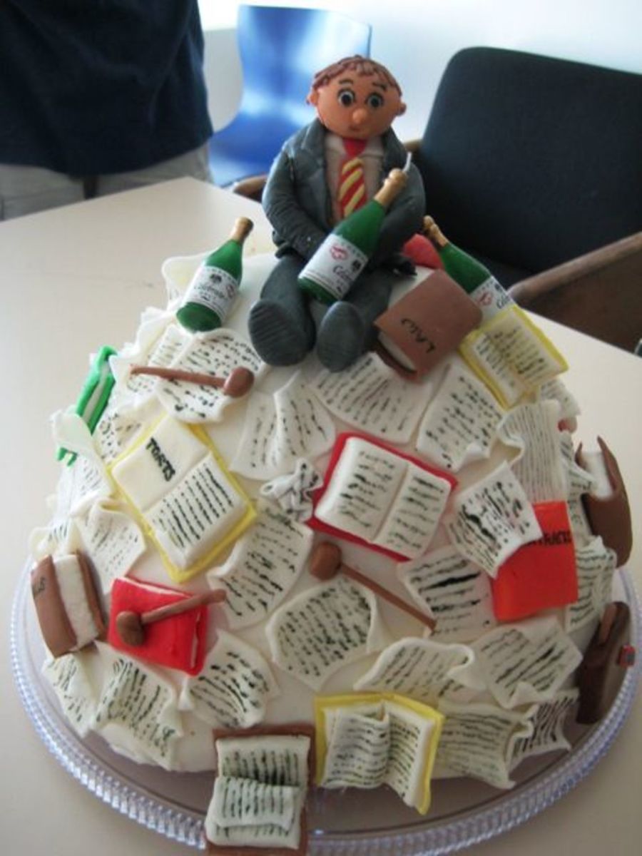 Happy Birthday Lawyer Cake