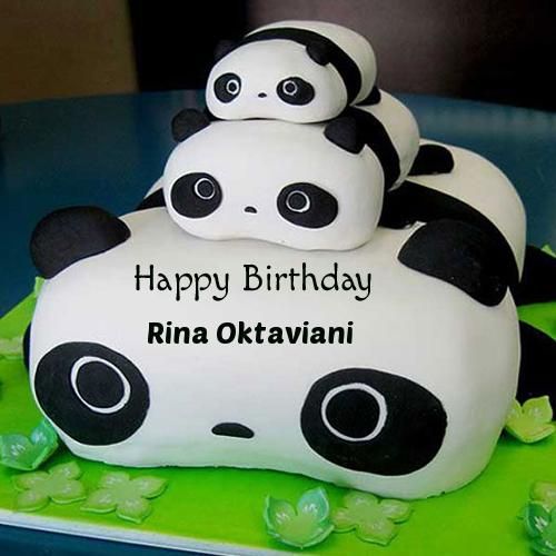 Happy Birthday Panda Cake