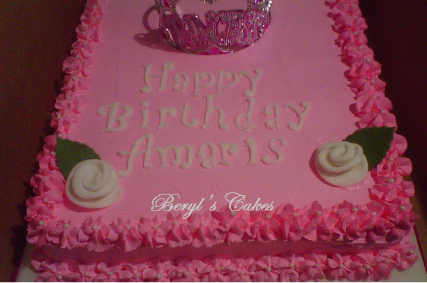 Happy Birthday Princess Sheet Cake