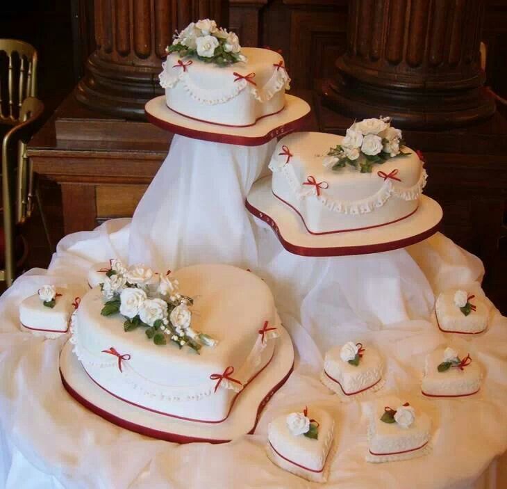 Heart Shaped Wedding Cake