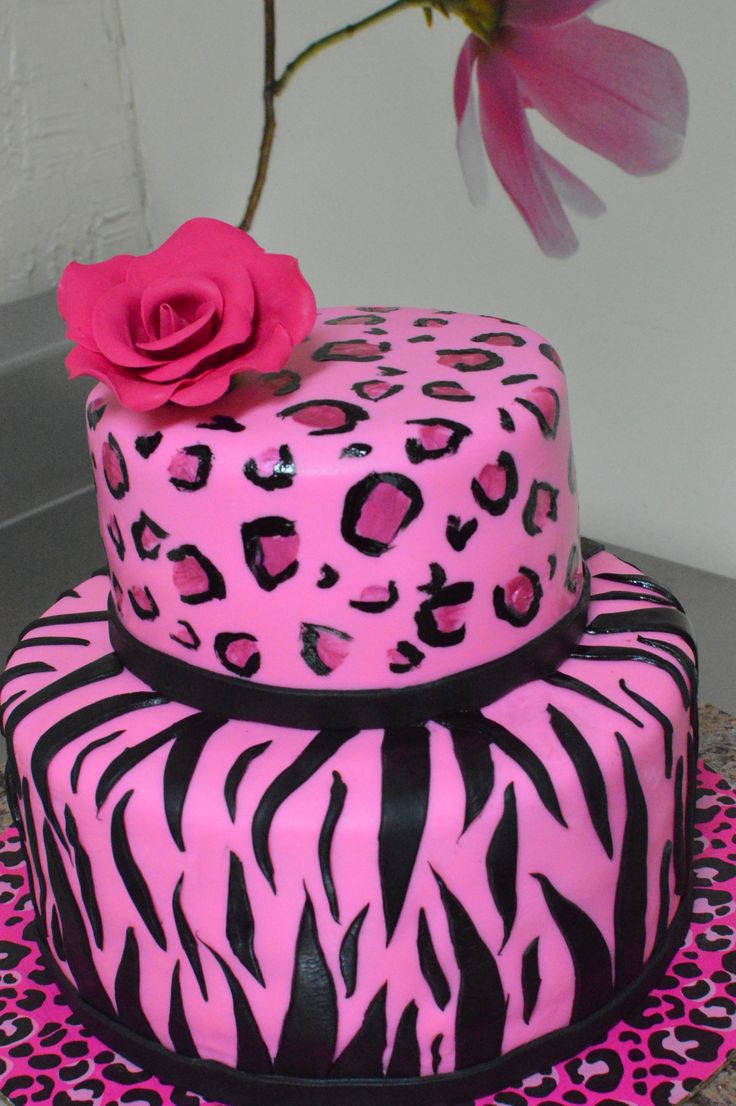 10 Photos of Hot Pink Zebra Birthday Cupcakes