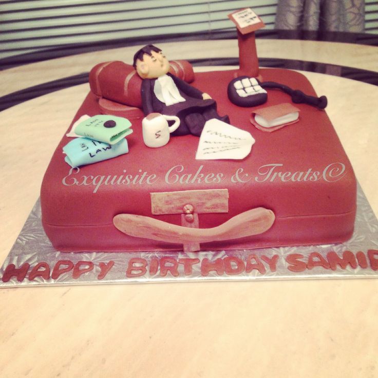 Lawyer Birthday Cake