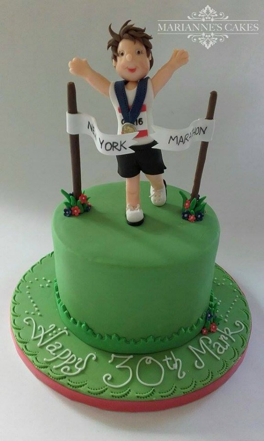 Marathon Runner Birthday Cake