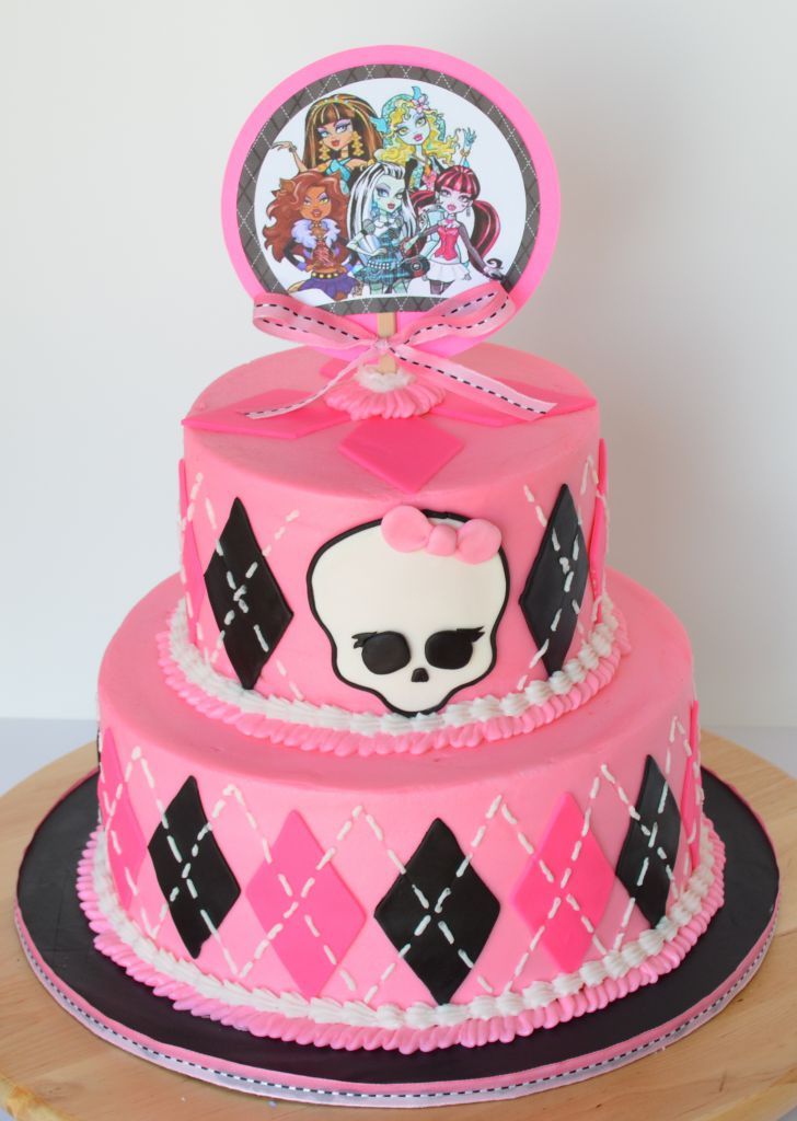 7 Photos of Monster High Birthday Cakes With Name On It 10 Kia