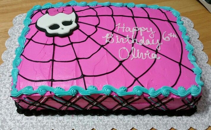 Monster High Sheet Cake