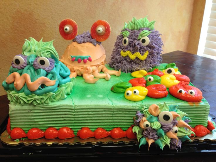 Monster Sheet Birthday Cake