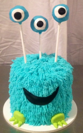 Monster Sheet Birthday Cake