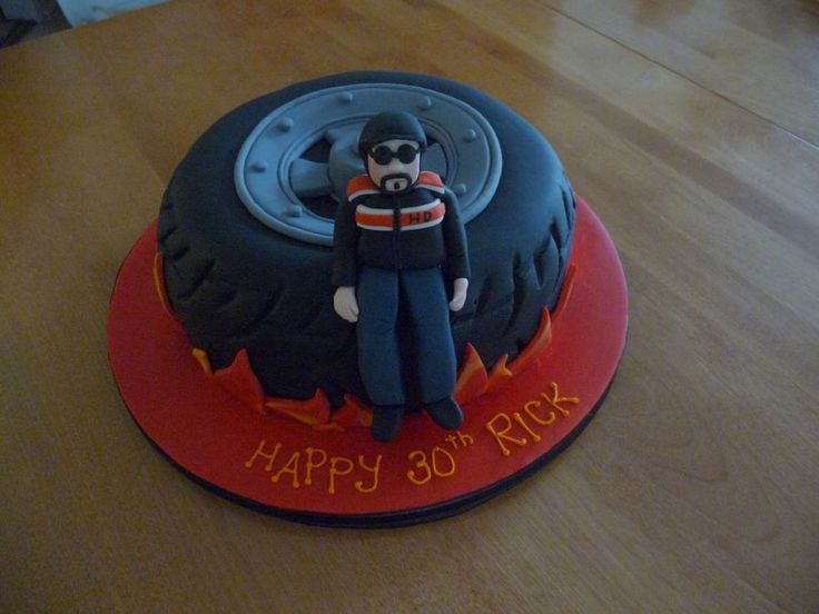 Motorcycle Birthday Cake