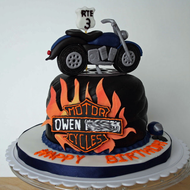 Motorcycle Birthday Cake