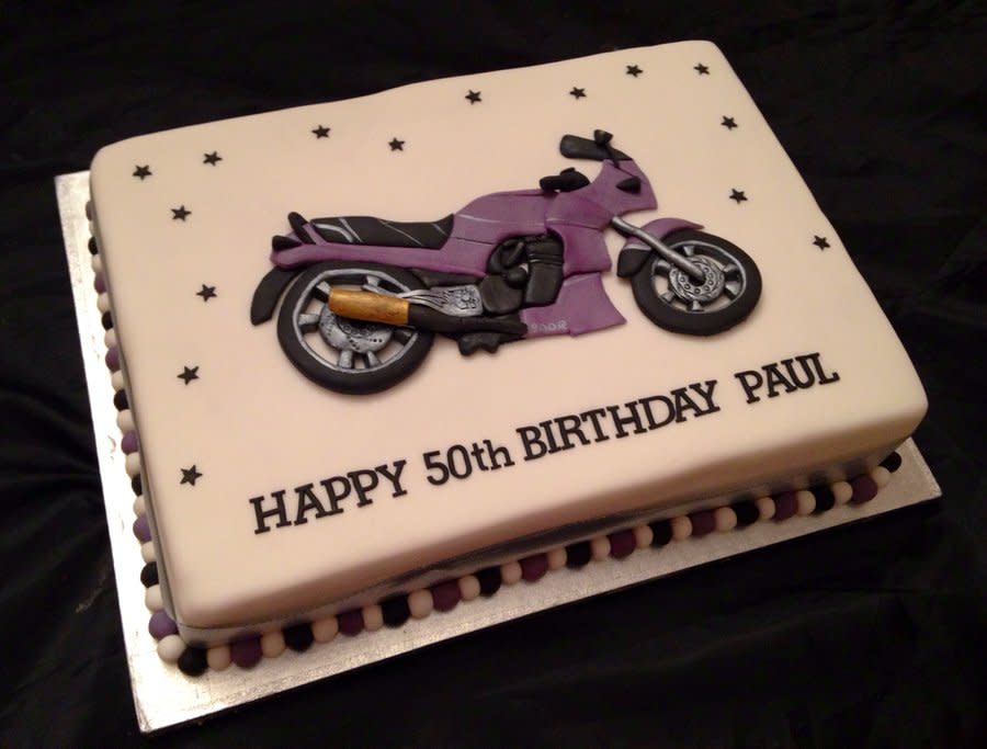 Motorcycle Birthday Cake