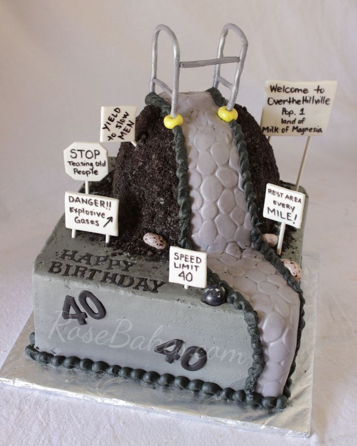 Over the Hill 50th Birthday Cake Ideas