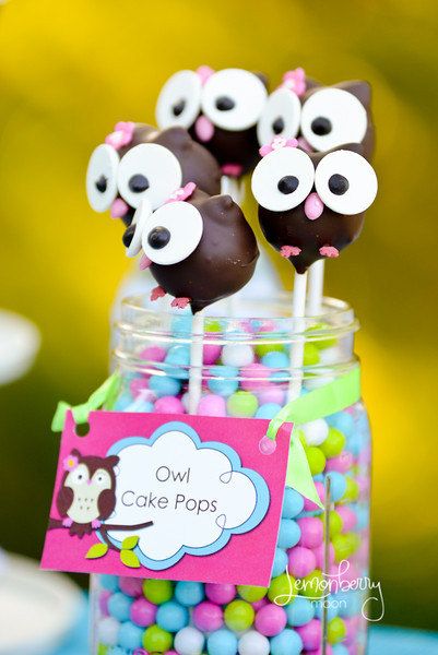 Owl Birthday Cake Decorations