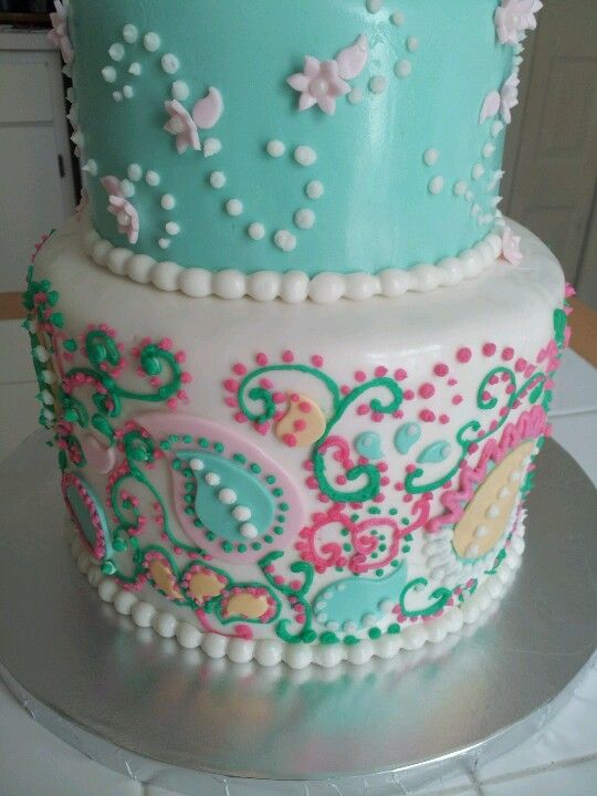 Paisley Birthday Cake