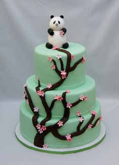 Panda Baby Shower Cake