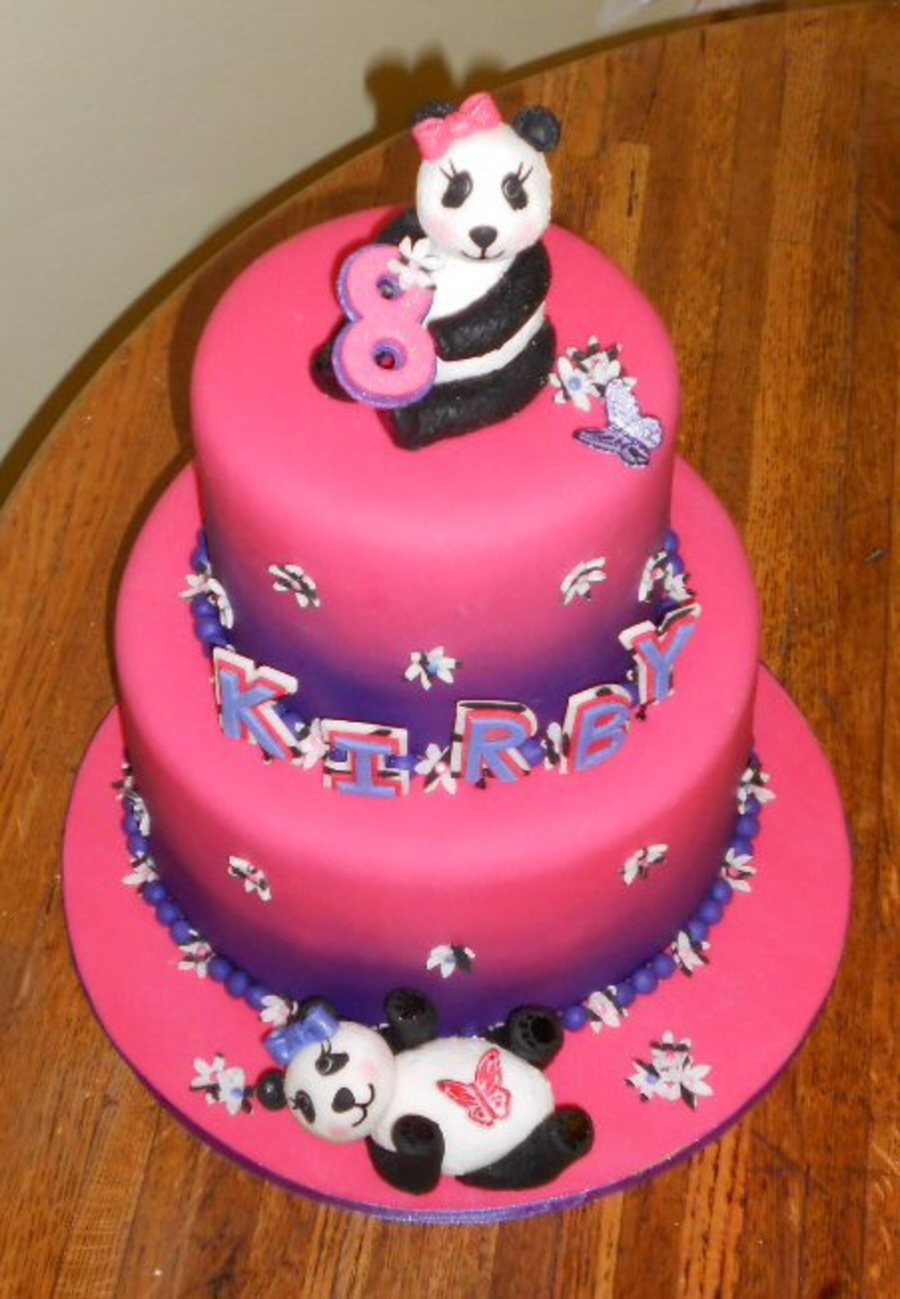 Panda Bear Birthday Cake