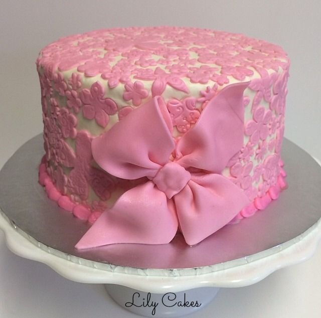 Pink Round Buttercream Birthday Cake