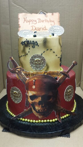 Pirates of the Caribbean Birthday Cake