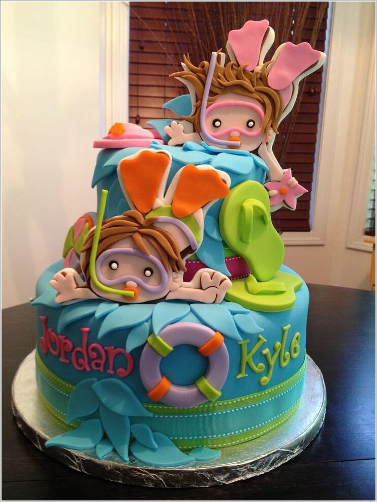 6 Photos of Awesome Summer Birthday Cakes