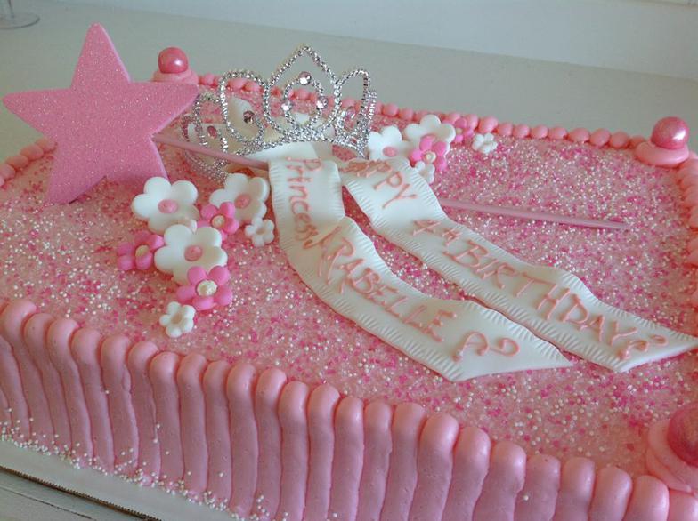 Princess Baby Shower Sheet Cakes