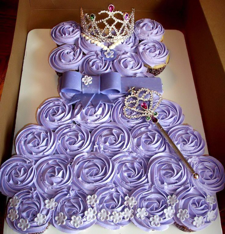 Princess Dress Cupcake Cake