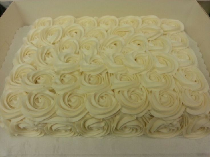 Rosette Sheet Cake