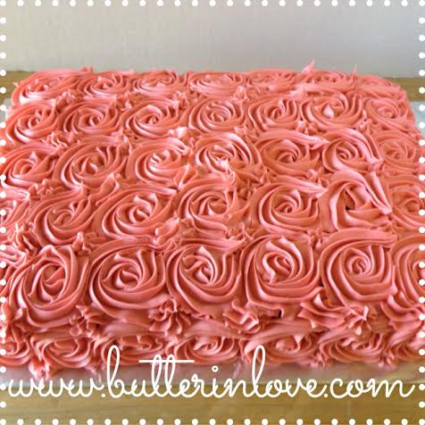 Rosette Sheet Cake