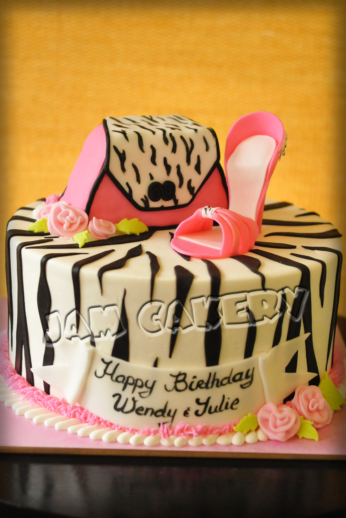 Shoe and Purse Birthday Cake