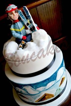 Ski Cake Decorations