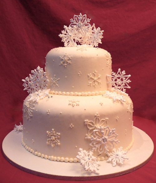 Snowflake Cake Decorations