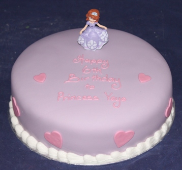 Sofia the First Birthday Square Cakes