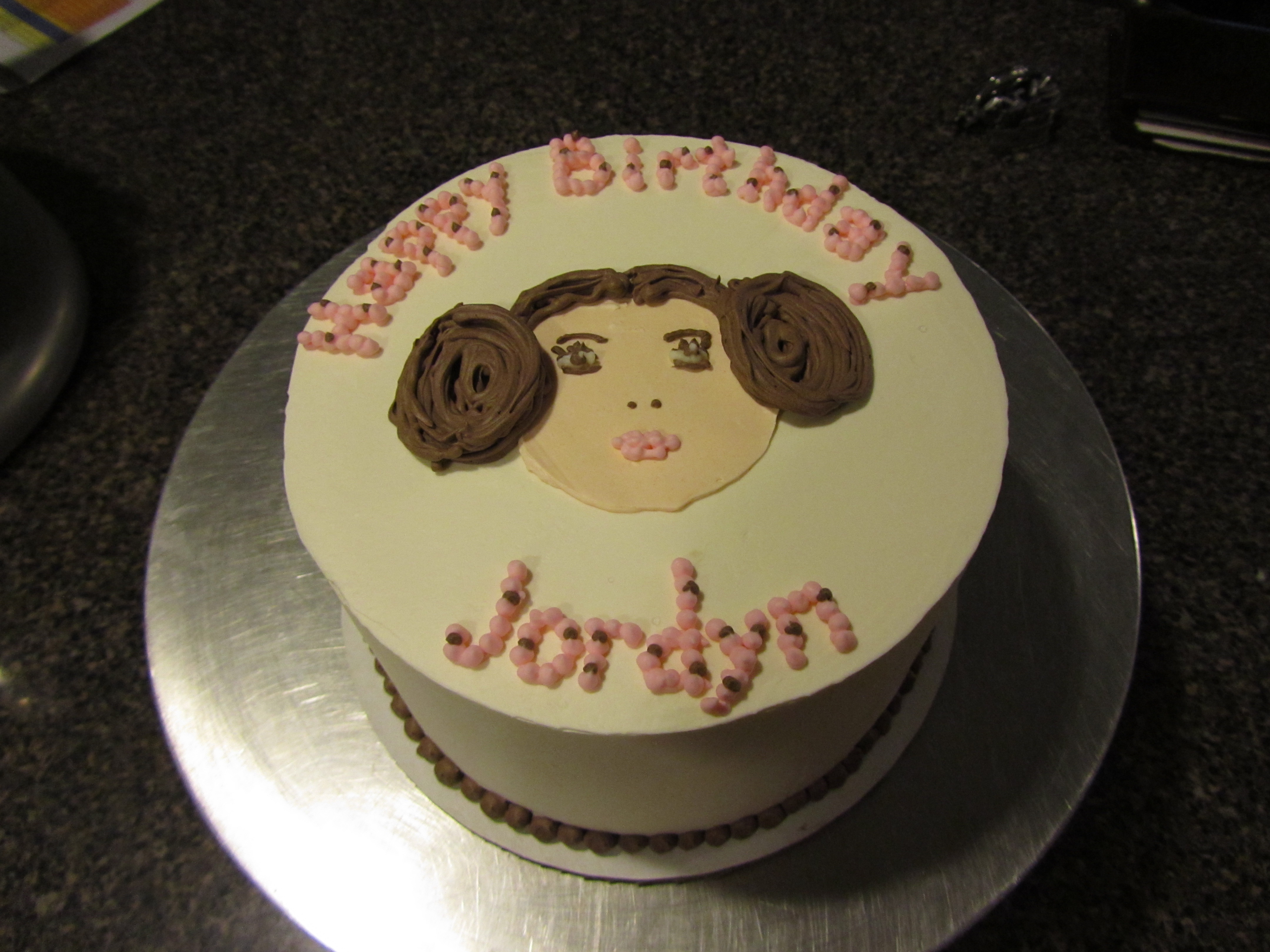 Star Wars Princess Leia Birthday Cake