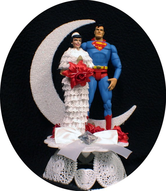 Superman Wedding Cake Topper