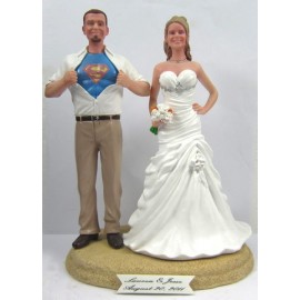 Superman Wedding Cake Topper